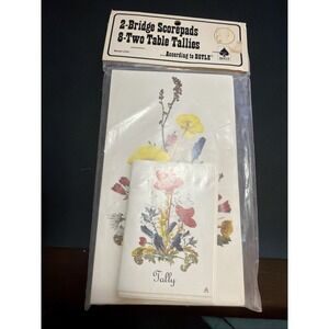Vintage Hoyle 2 Bridge Scorepads & 8 Two Table Tally Cards 1979 Sealed